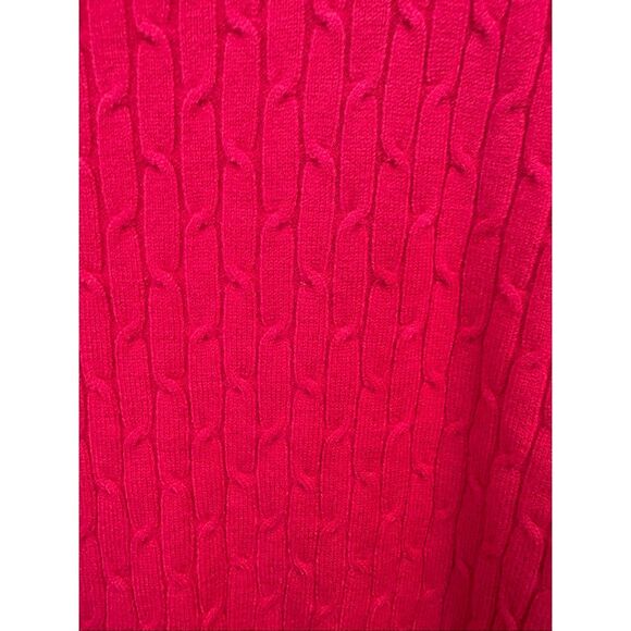 Hot Pink Cable Knit Sweater - Picture 4 of 5